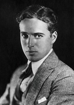 portrait of charlie chaplin here as a young man. undated photograph.
